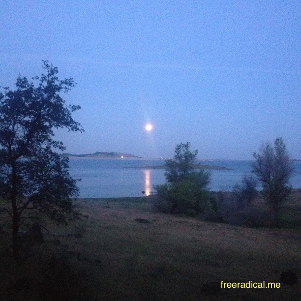 Lunar Eclipse over Folsom Lake