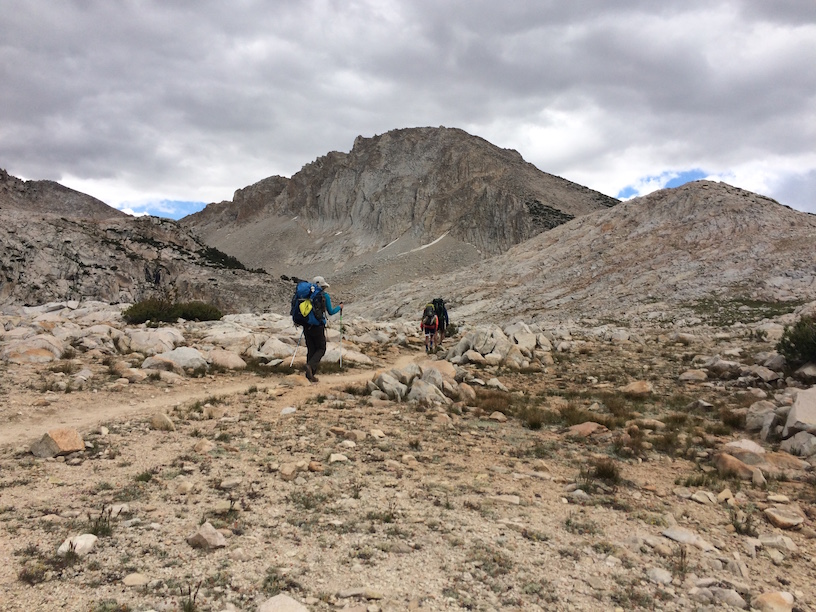 Descending from Silver Pass
