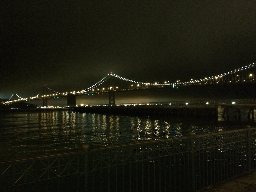 Bay Bridge, all lit up